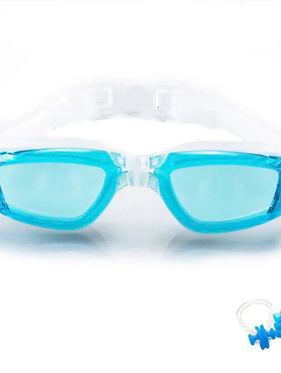 Lunettes de natation — coloris bleu clair