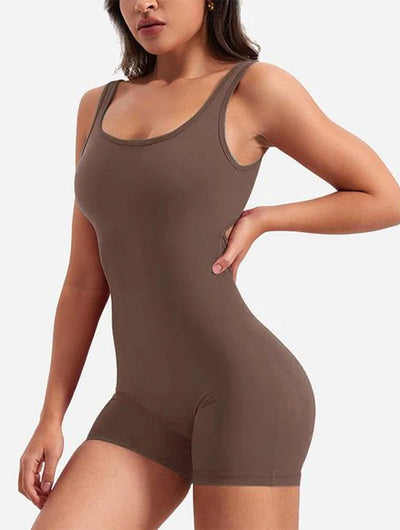 Combinaison dos nu — brassière intégrée, maintien modéré