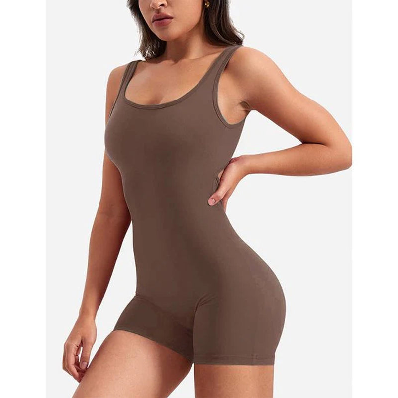 Combinaison dos nu — brassière intégrée, maintien modéré