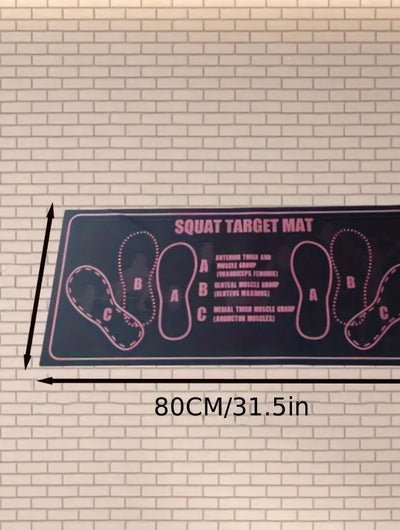 Tapis de squat — pad genoux rembourré, détail