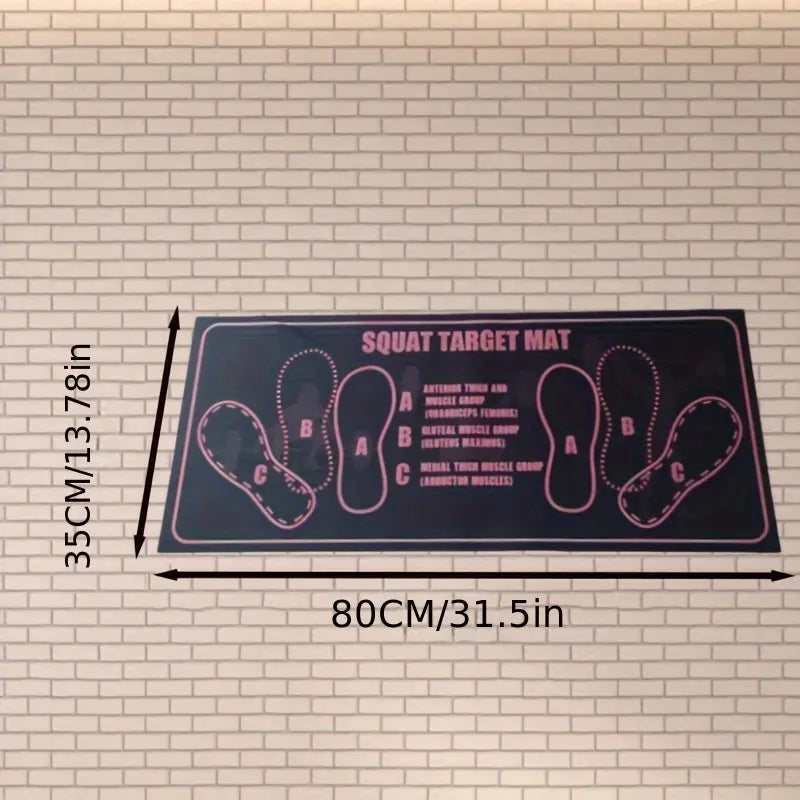Tapis de squat — pad genoux rembourré, détail