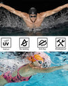 Swimming Goggles for Men & Women – Anti-Fog UV Protection, Waterproof, Adjustable Silicone Swim Goggles for Adults & Kids