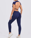 Ensemble sport — legging taille haute, vue de face