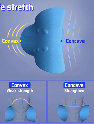 Oreiller cervical — utilisation allongé, relaxation nuque