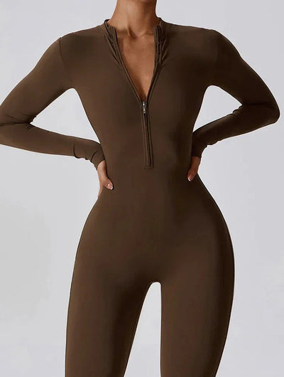 Combinaison manches longues zippée femme — vue principale