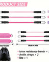 Sangle de cheville élastique ajustable — résistance pour jambes, fessiers et abdos