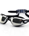 Lunettes de natation — coloris noir, vue de face
